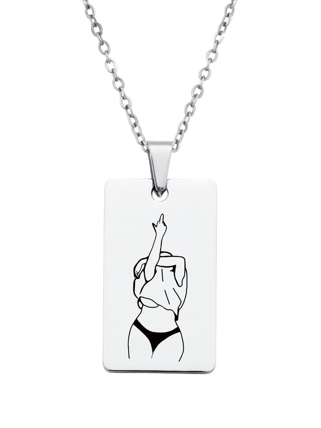 Custom Spicy Photo Tag Necklace
