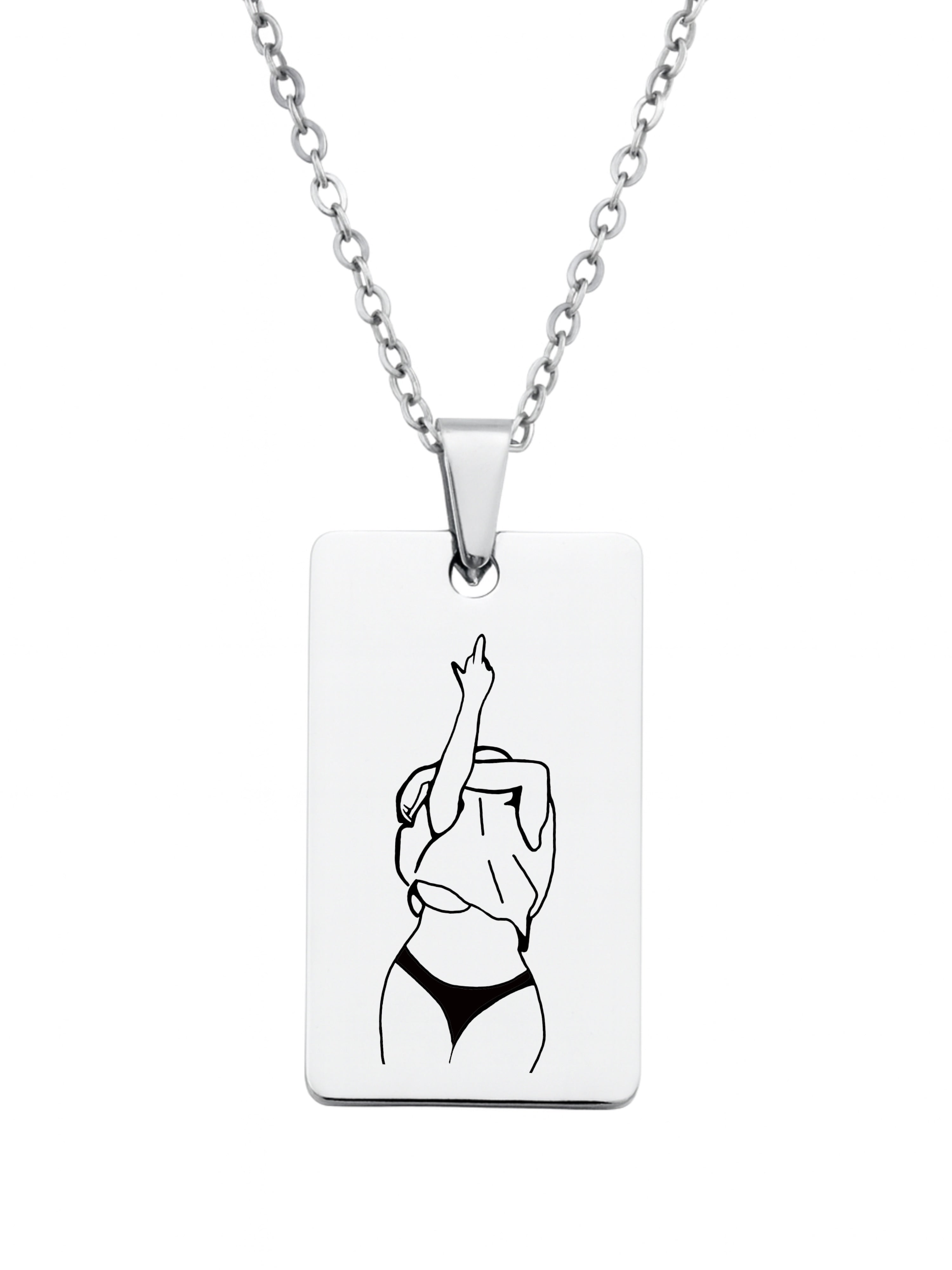 Custom Spicy Photo Tag Necklace