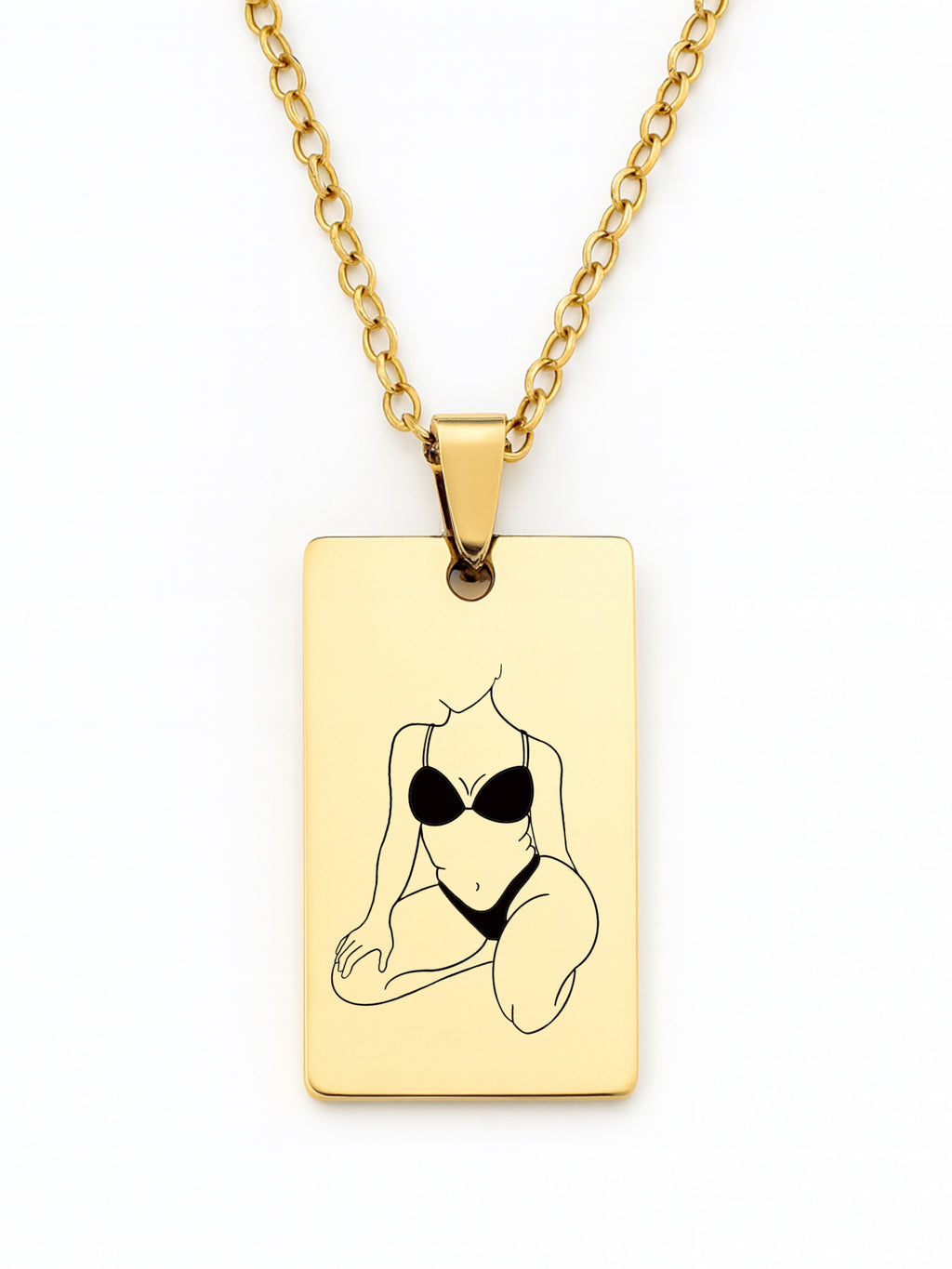 Custom Spicy Photo Tag Necklace
