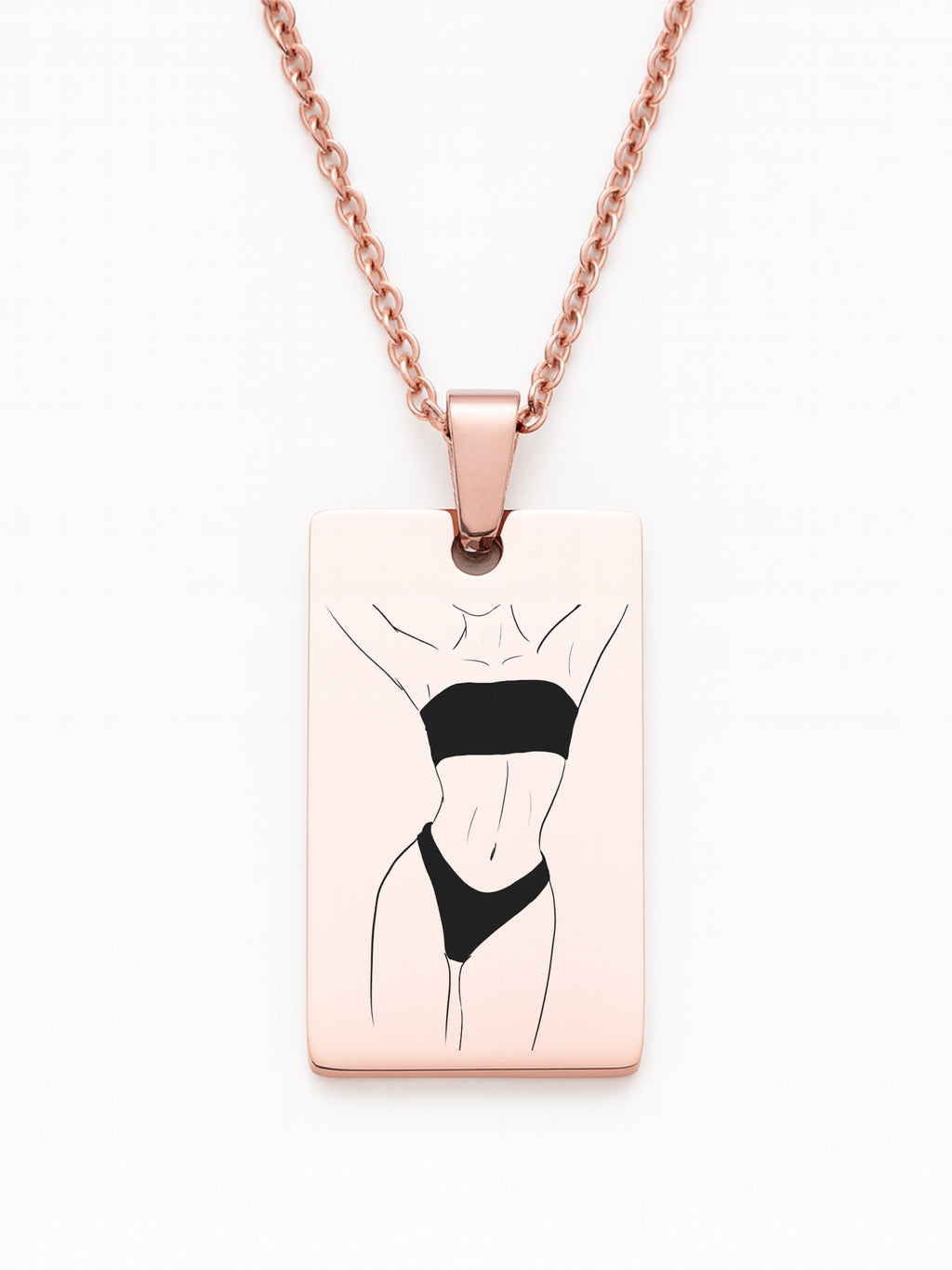 Custom Spicy Photo Tag Necklace