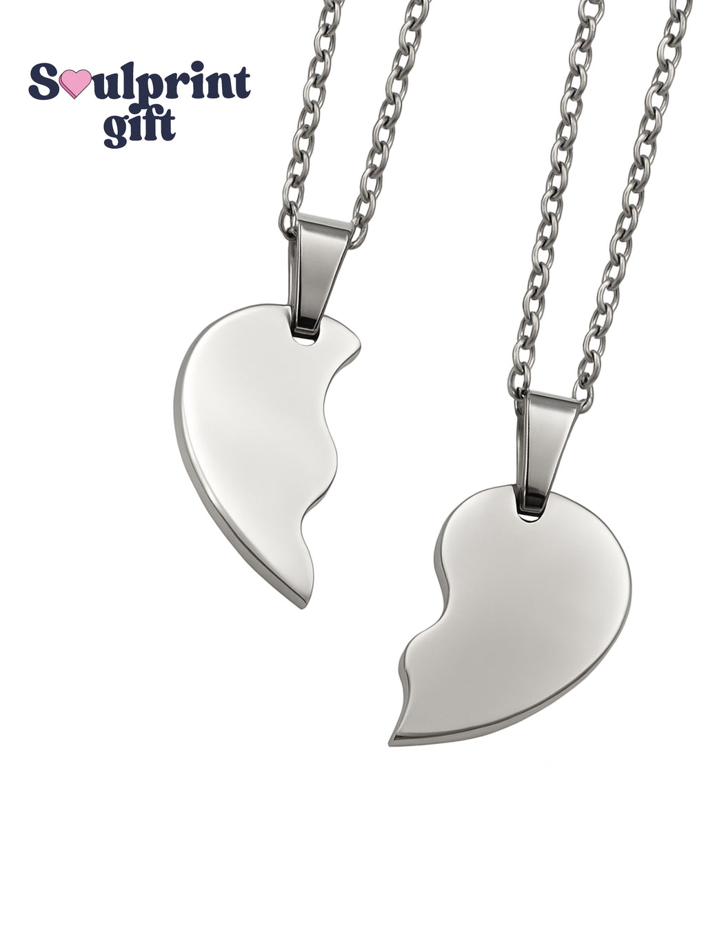 Broken Heart Set Necklace Initials