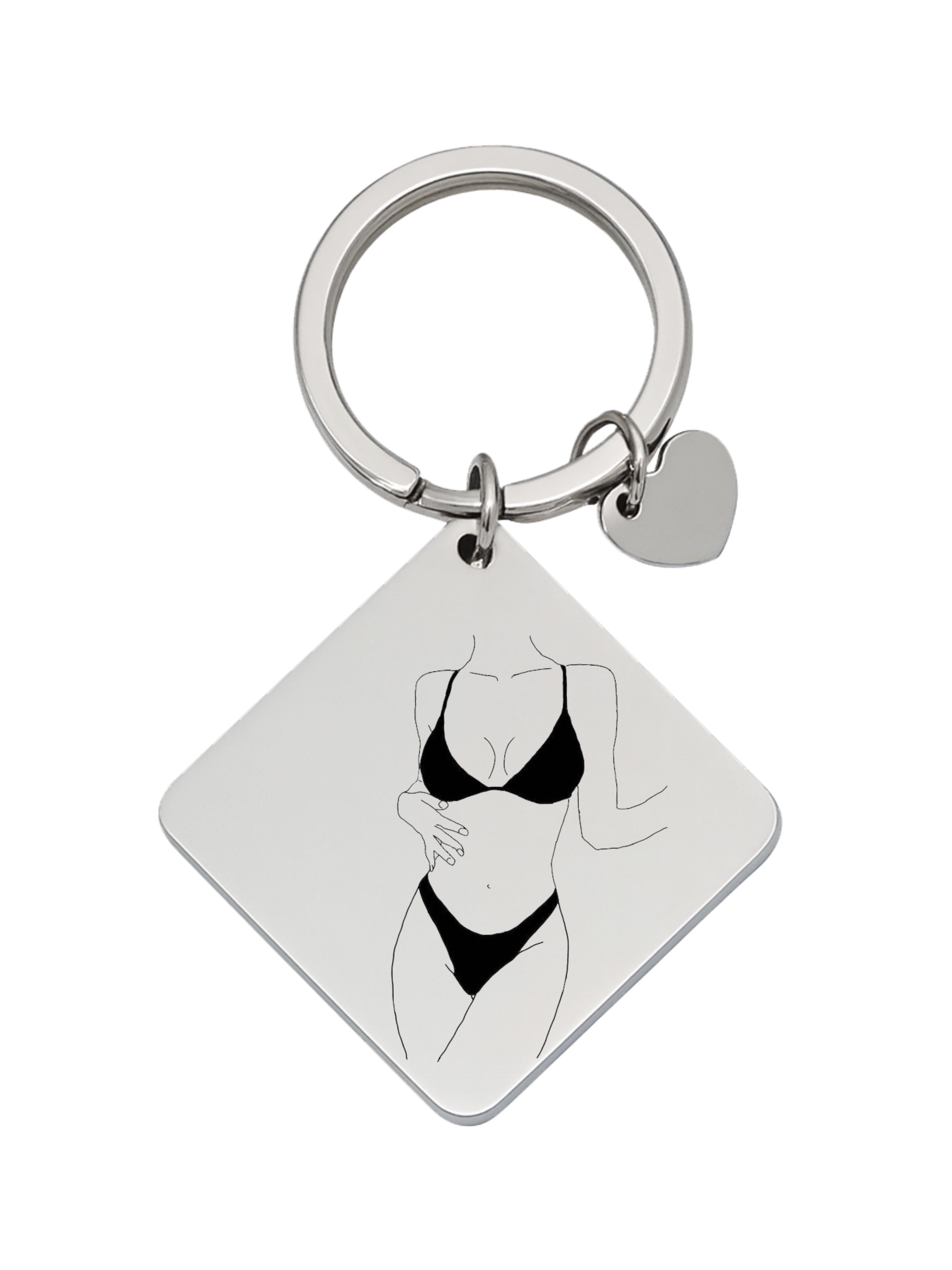 Custom Spicy Photo Keychain