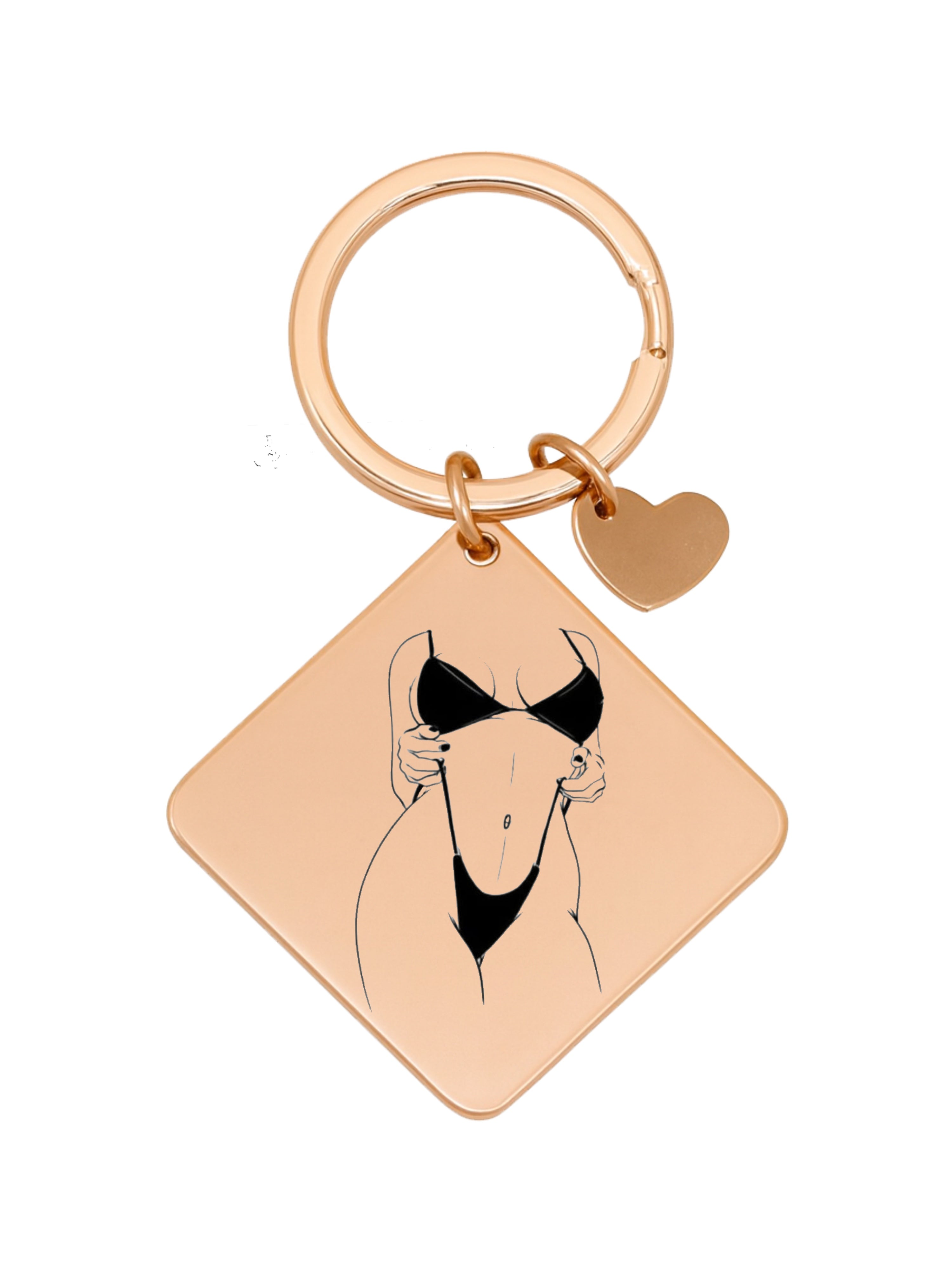 Custom Spicy Photo Keychain