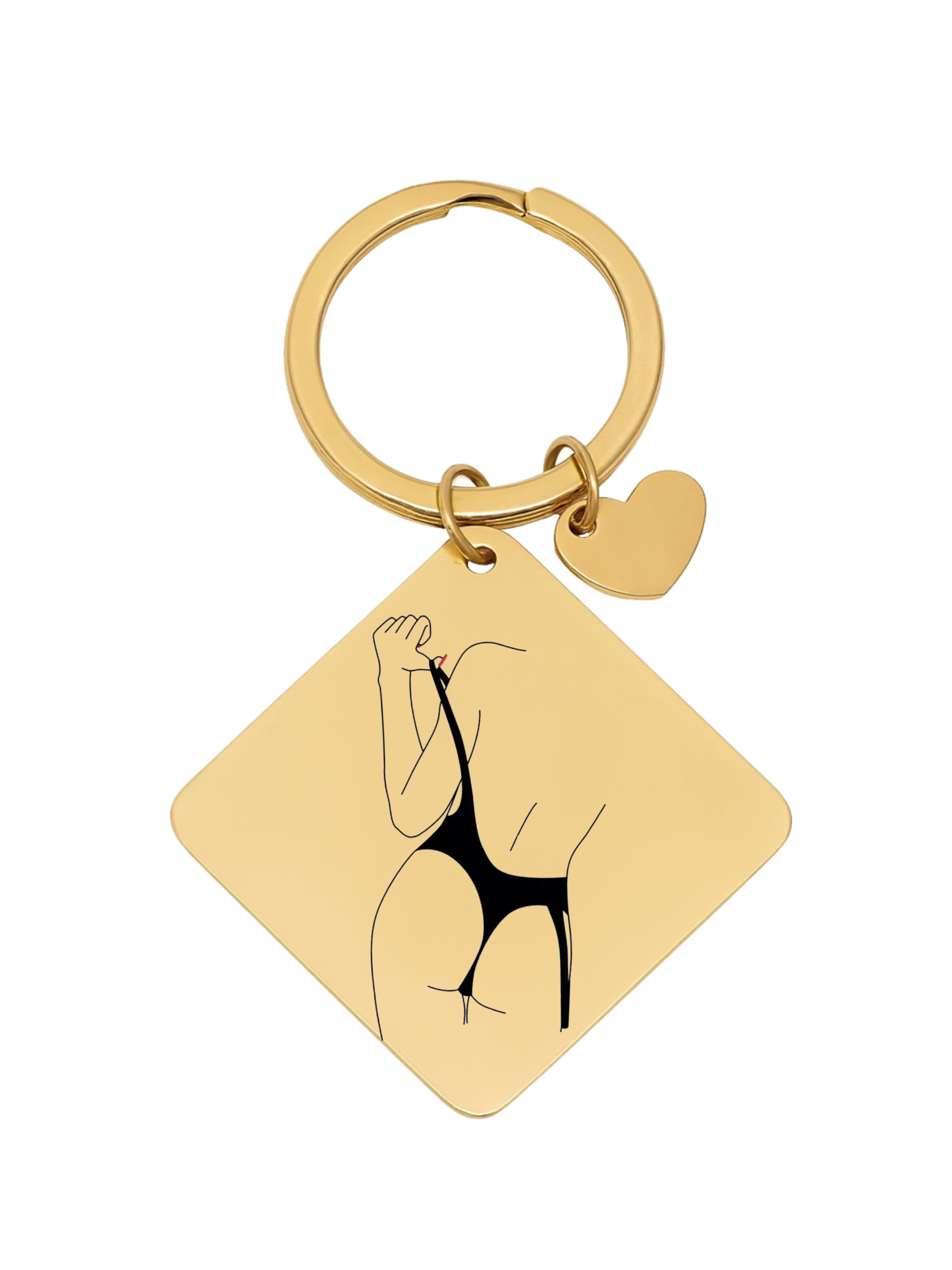 Custom Spicy Photo Keychain