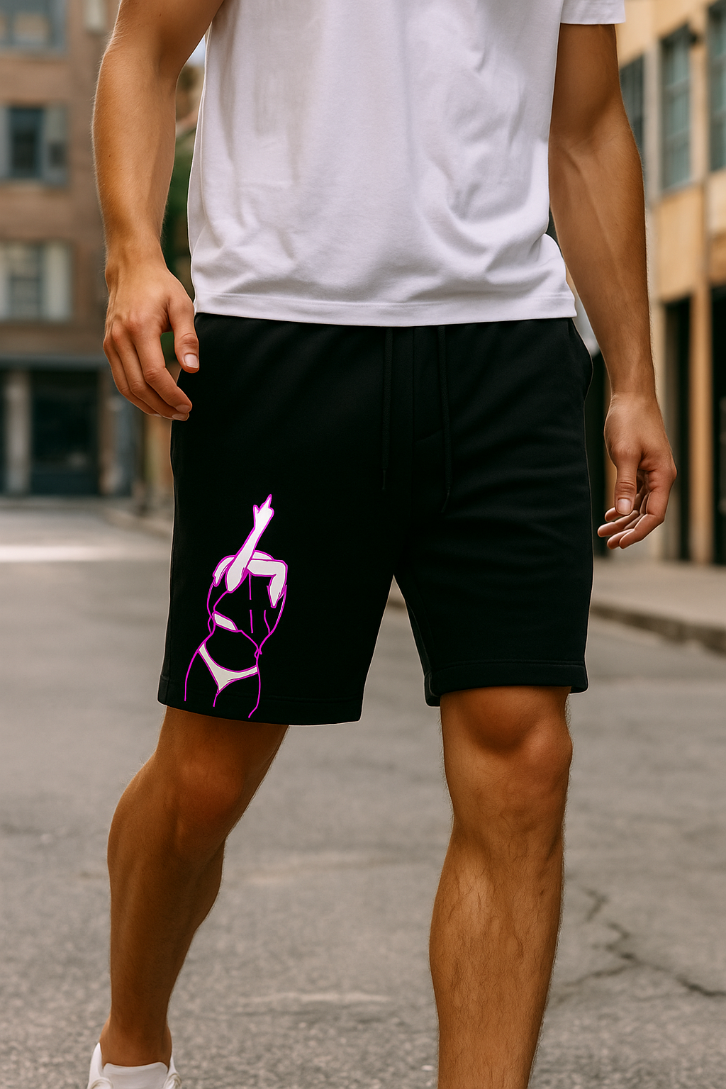 Spicy Photo Outline Men's Shorts